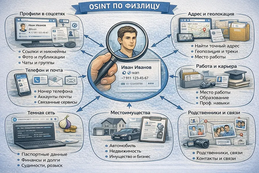 Пробить человека